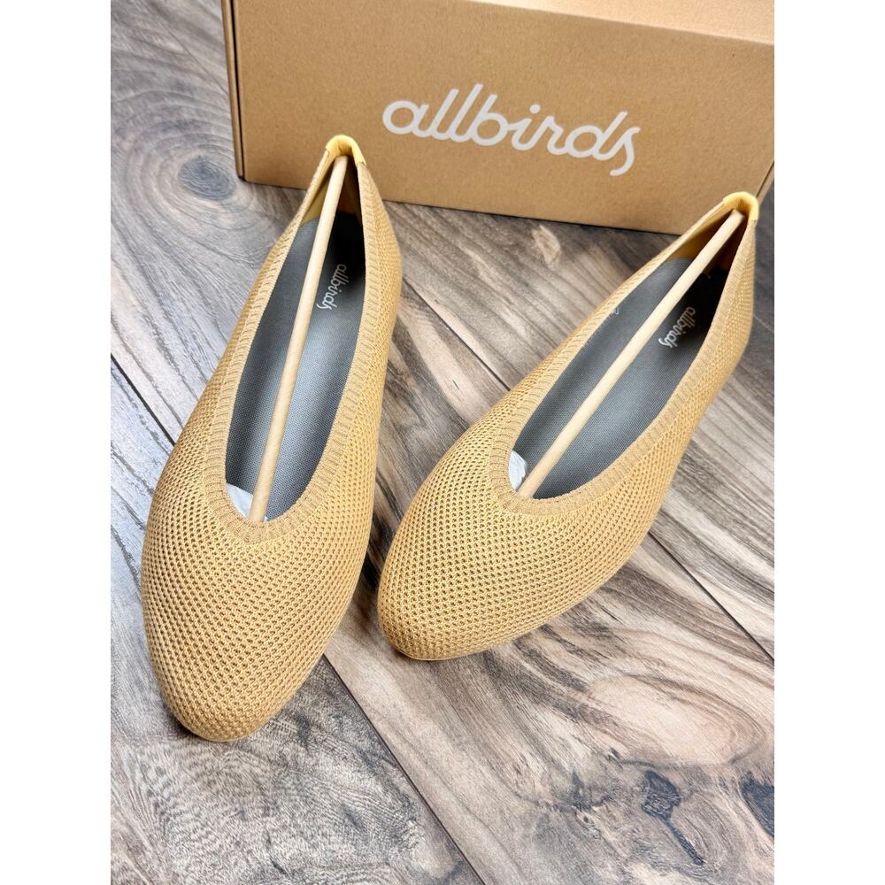 NIB Allbirds 10 Tree Breezer Point Ballet Flats Forage Tan - Picture 2 of 10
